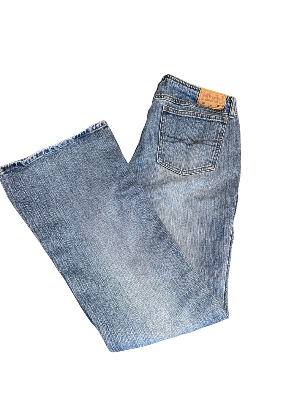 Y2K 2000s Mudd Light Blue Fade Flare Jeans Classic Cut Size Vintage 9
